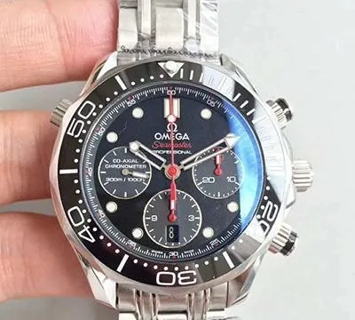 Omega Seamaster Diver Chronograph 212.30.44.50.01.001 1:1 Best Edition Replica Watch Swiss ETA7753